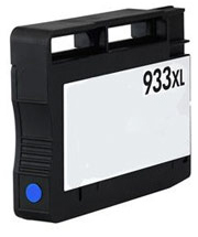 Cartucho de tinta preto 933XL com etiqueta branca