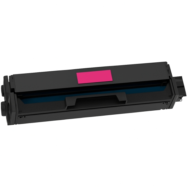 Toner preto para impressora com etiqueta rosa