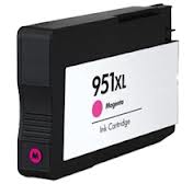 Cartucho de tinta magenta 951XL para impressora com etiqueta branca