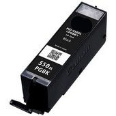 Cartucho de tinta preto 550XL PG BK com etiqueta e código QR