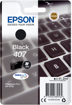 Embalagem de tinteiro Epson preto 407