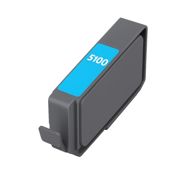 Cartucho de tinta cinzento com etiqueta azul número 5100