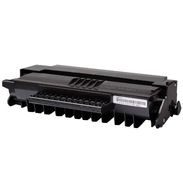 Cartucho de toner preto para impressora com etiqueta e código de barras