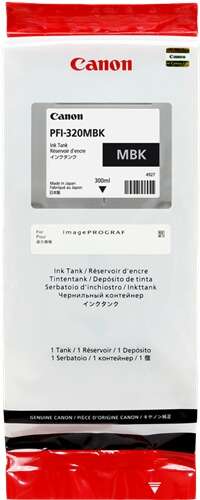 Embalagem de tinteiro Canon PFI-320MBK preto micro 300ml