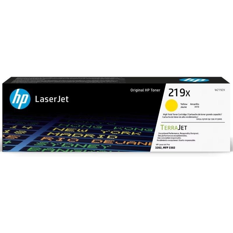 Caixa de toner HP LaserJet 219X amarela