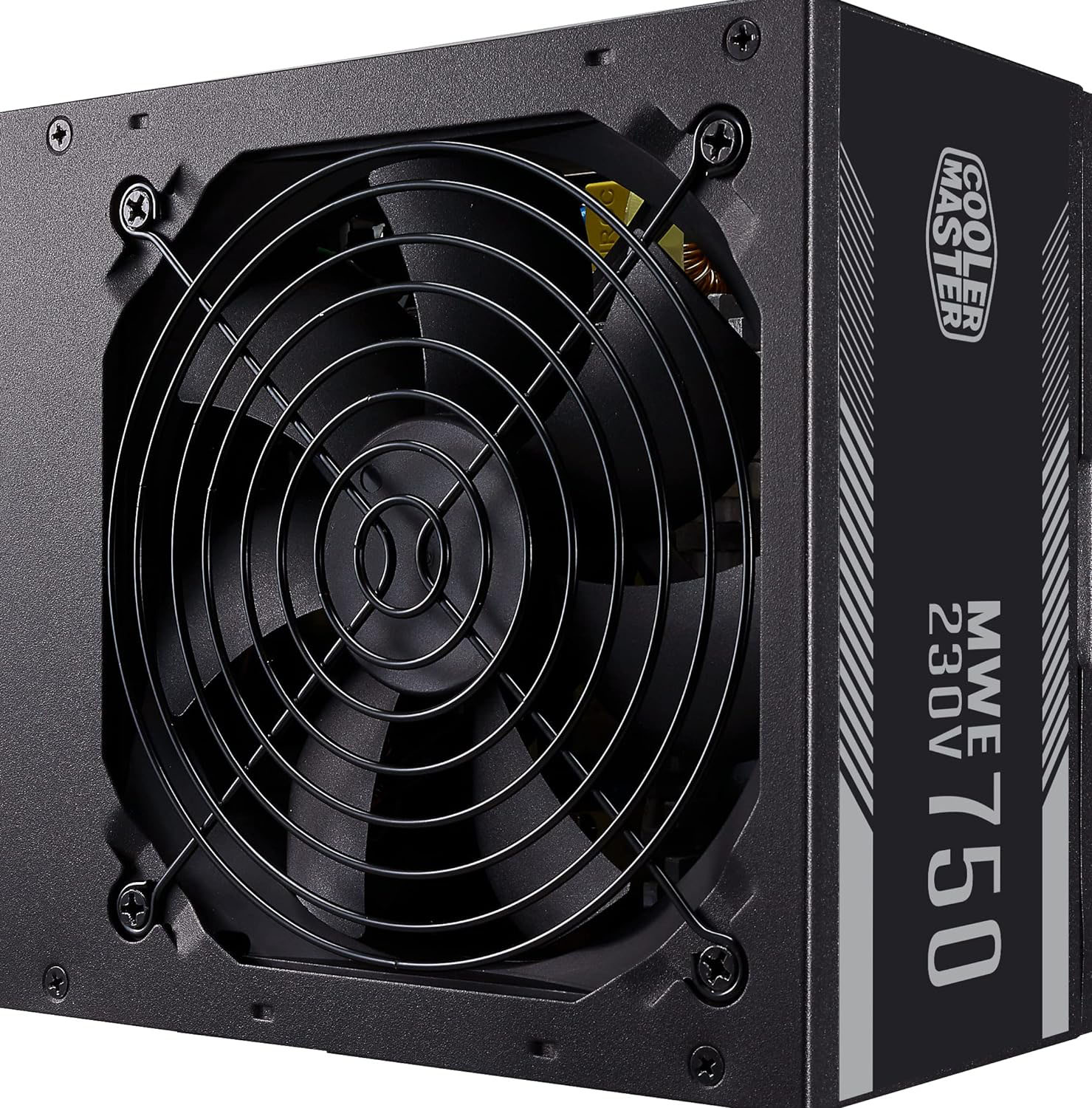 Fonte de alimentação Cooler Master MWE 750 preta com ventoinha