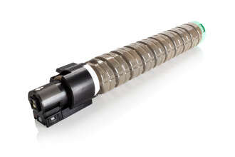 Cartucho de toner cilíndrico castanho com extremidade preta