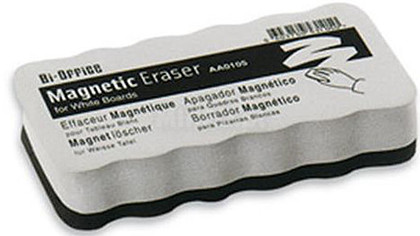 Apagador magnético para quadro branco Bi-Office em branco e preto