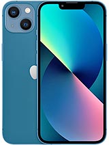 Telemóvel azul com duas câmaras traseiras e ecrã grande