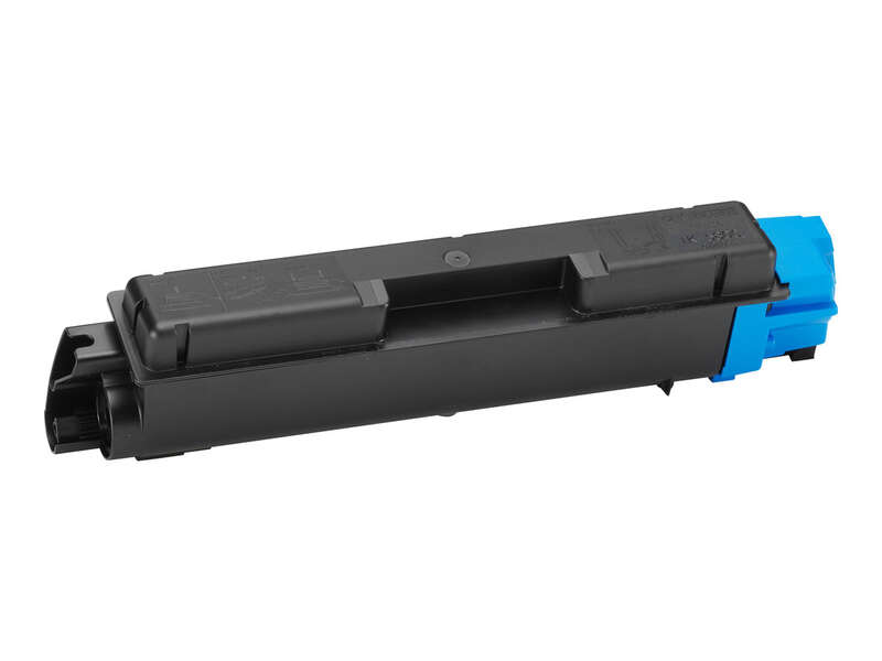 Toner preto para impressora com extremo azul