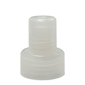 Fecho plástico translúcido com tampa roscada