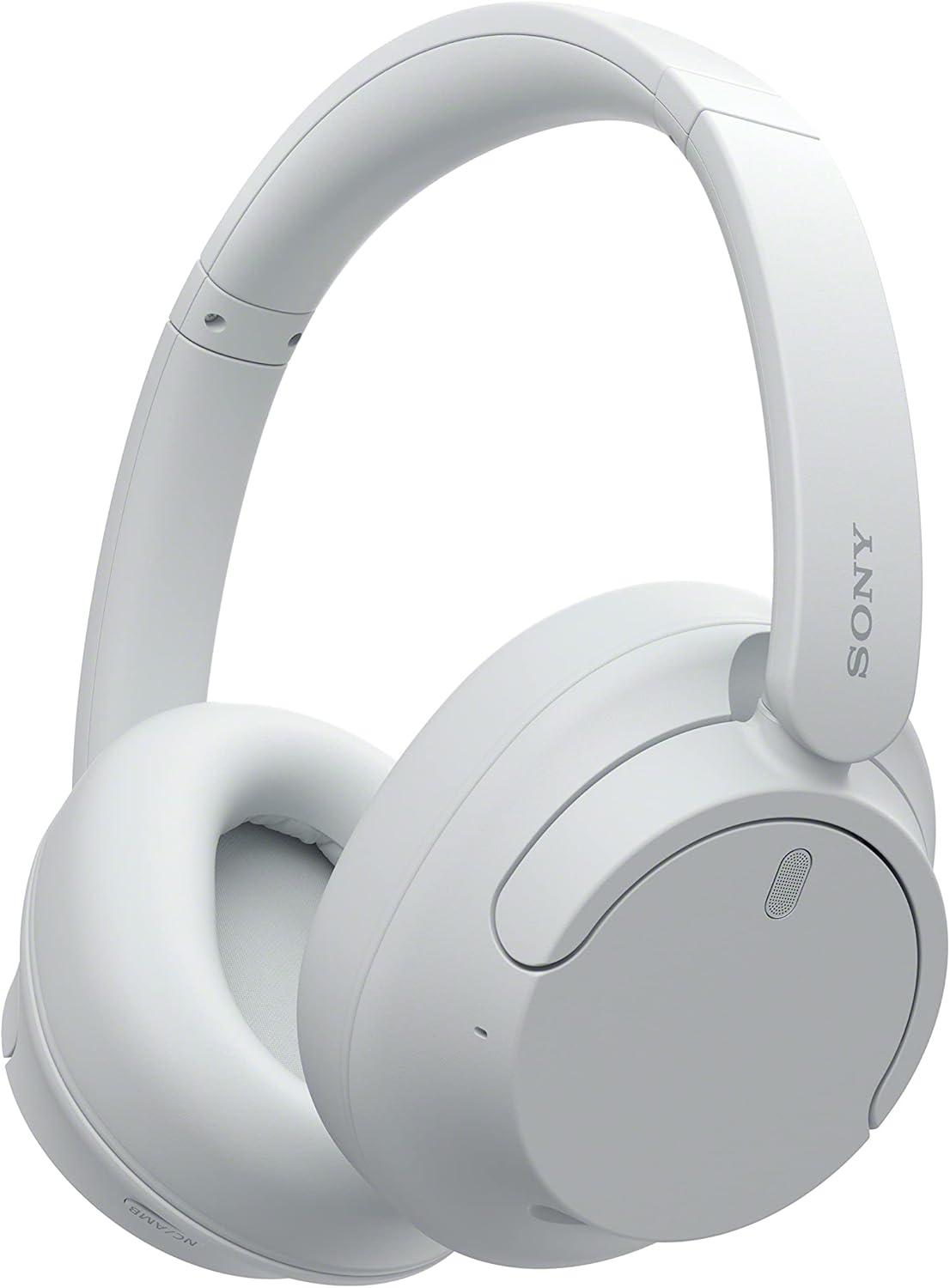 Auriculares de banda sonora brancos da SONY com almofadas macias