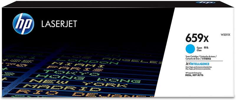 Caixa de toner HP LaserJet 659X cyan para impressoras