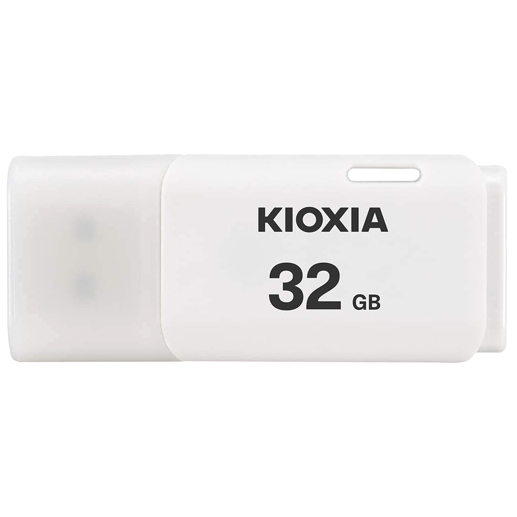 Pen USB Kioxia branco 32 GB em plástico com tampa amovível