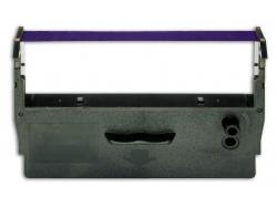 Fita de máquina de escrever ou impressora matricial preta com fita roxa