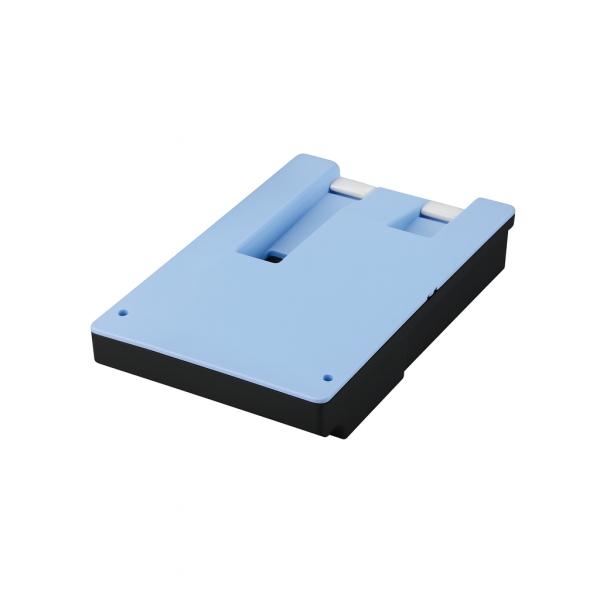 Suporte para telemóvel azul e preto