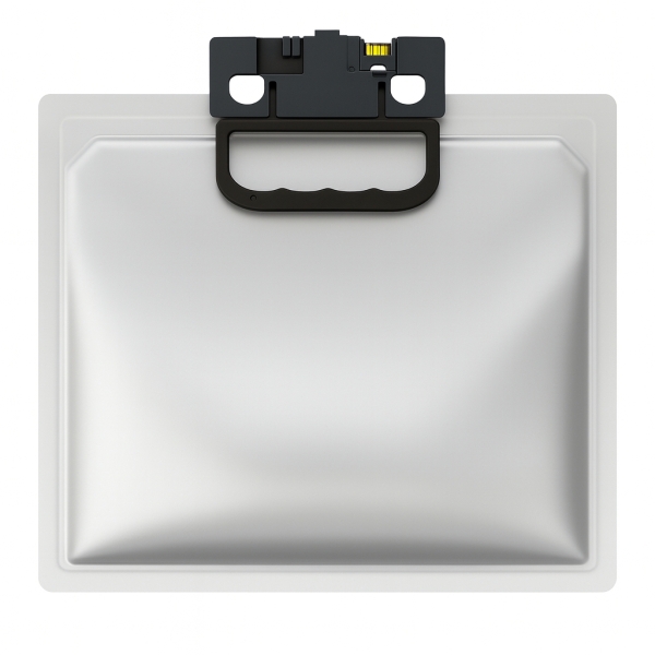 Bateria retangular cinza de computador portátil com suporte preto