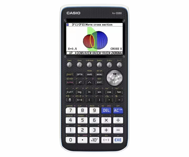 Calculadora científica Casio fx-CG50 com ecrã a cores e teclado funcional