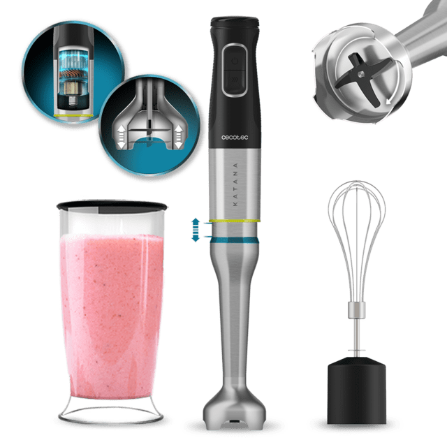 Varinha mágica Cecotec Katana com taça e acessório batedor.