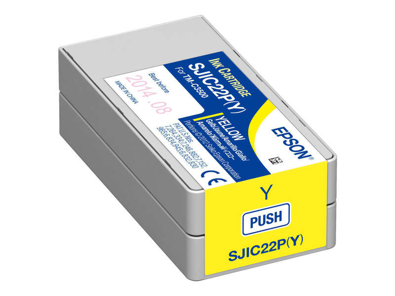 Cartucho de tinta Epson amarelo SJI C22P(Y) para impressora