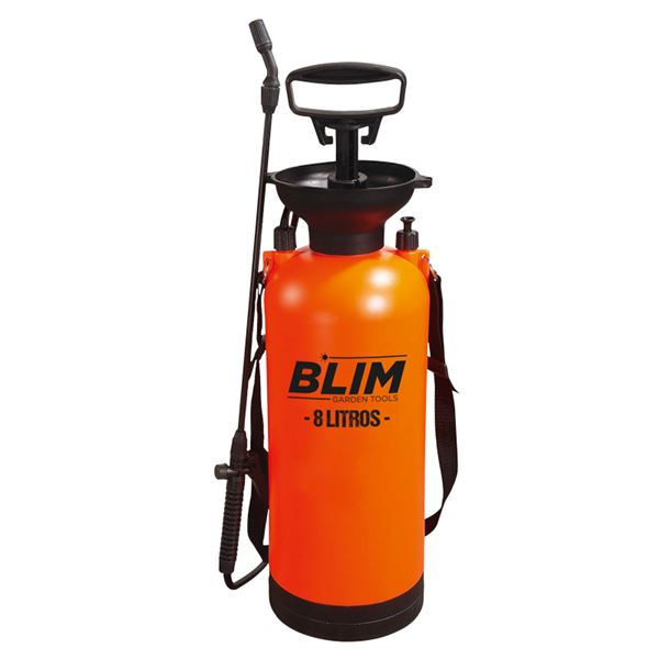 Pulverizador de jardim BLIM 8 litros laranja e preto