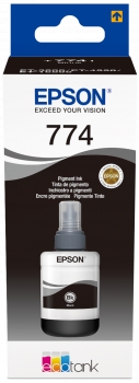 Embalagem de tinta Epson 774 preta para impressora
