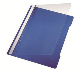 pasta transparente azul plástico para documentos
