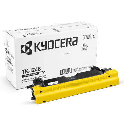 Toner amarelo Kyocera TK-1248 com caixa branca