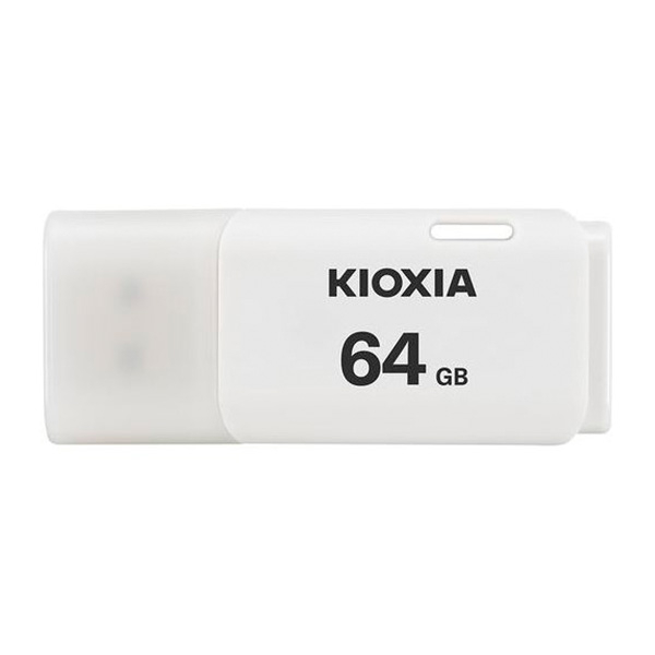 Pen USB branca da marca KIOXIA com 64 GB
