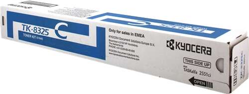 Caixa de toner ciano Kyocera TK-8325 para impressoras TASKalfa 2551ci