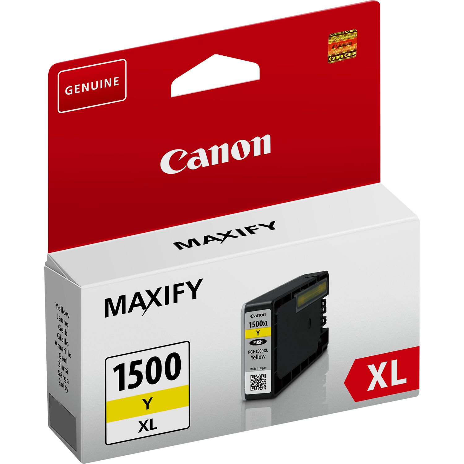 Embalagem de tinta para impressora Canon MAXIFY amarela XL 1500