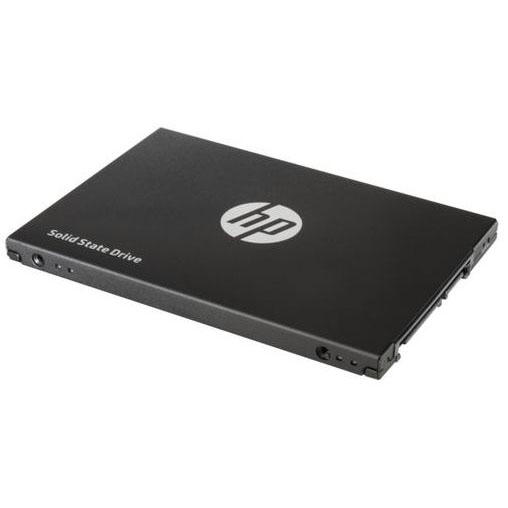 Unidade de armazenamento SSD preta da HP com texto Solid State Drive