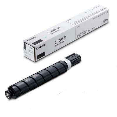 Toner Canon C-EXV 51 Tiger Black com caixa retangular branca