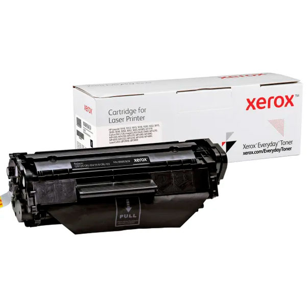 Toner para impressora Xerox com embalagem branca e texto visível.