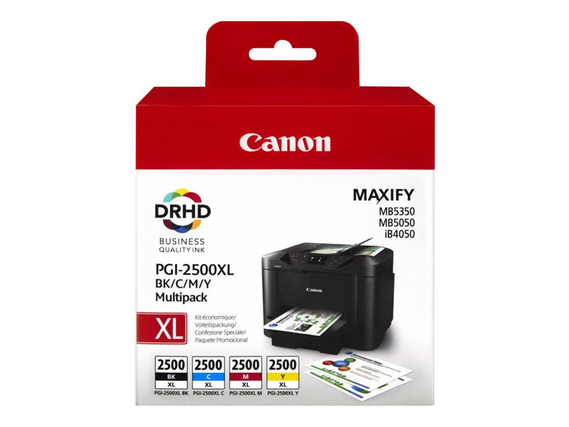 Embalagem Canon PGI-2500XL multipack tinta para impressoras MAXIFY