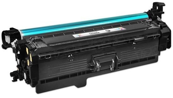 Cartucho de toner preto para impressora com cilindro azul-turquesa