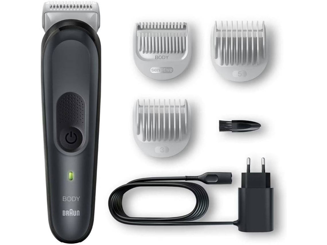 Aparelho de barbear elétrico com acessórios