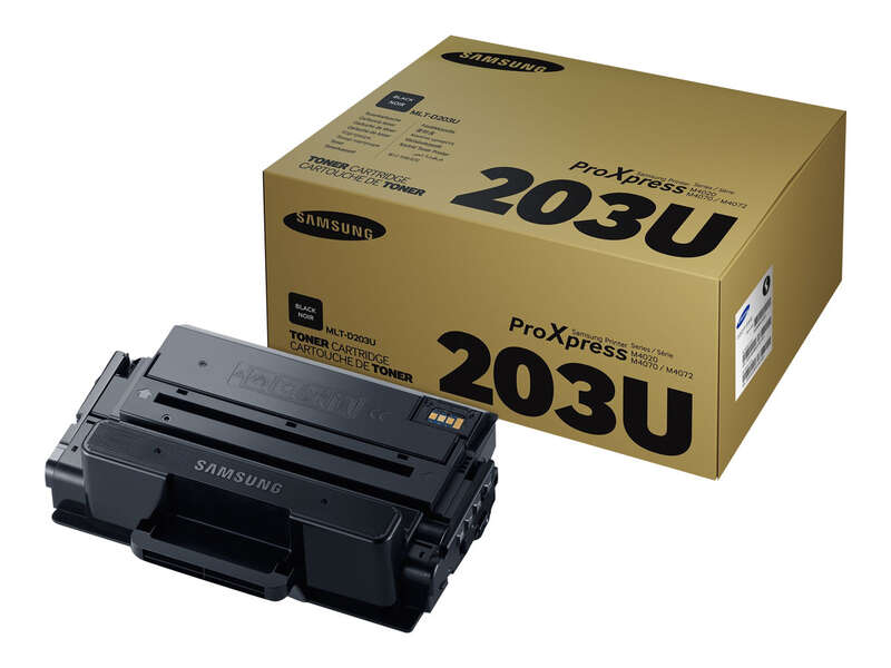 Toner Samsung ProXpress 203U preto com embalagem castanha