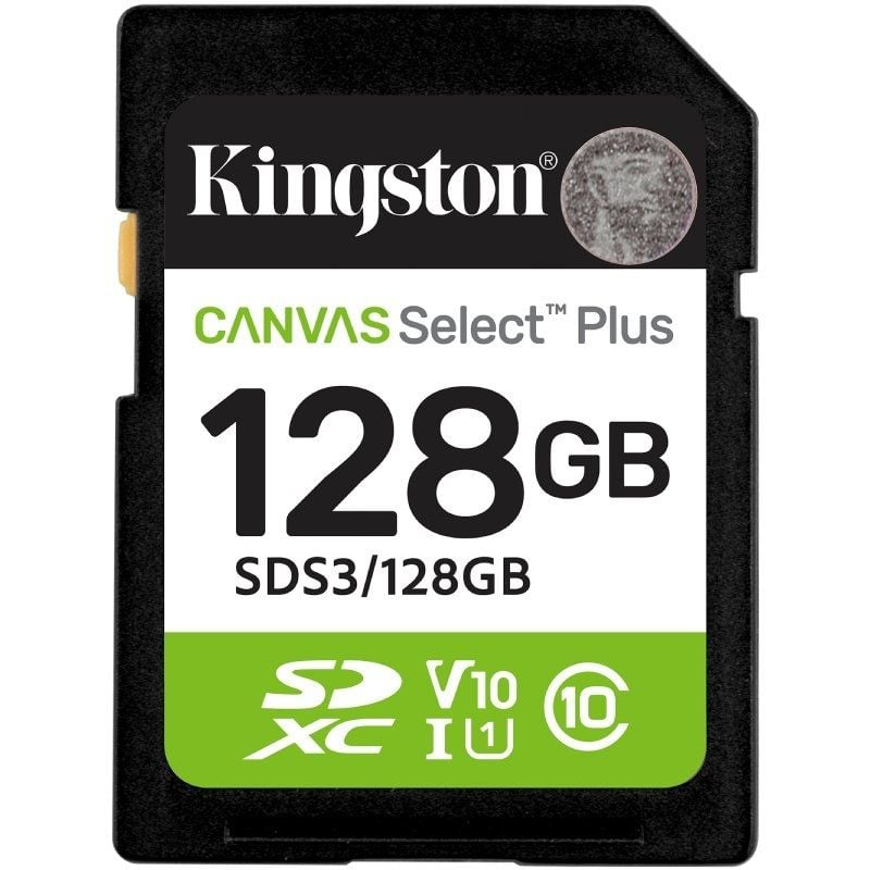 Cartão de memória SD Kingston Canvas Select Plus 128GB