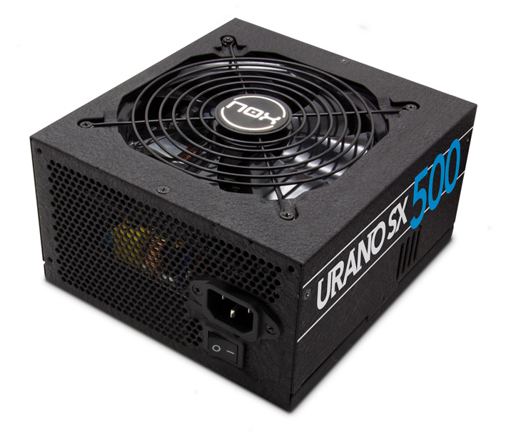 Fonte de alimentação para computador NOX URANO SX 500 preta com ventoinha