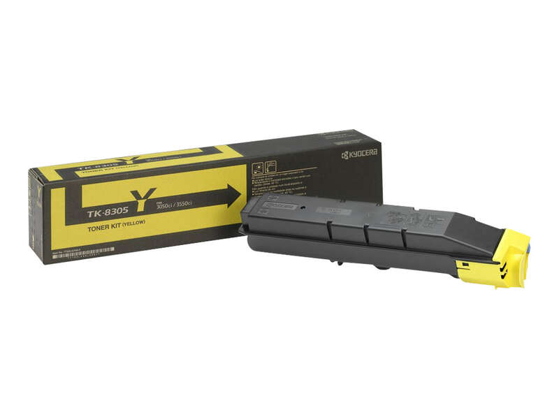 Cilindro de toner amarelo Kyocera TK-8305 com embalagem