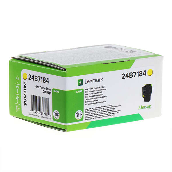 Caixa de toner amarelo Lexmark 24B7184