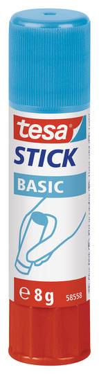 Tubo de cola em bastão Tesa Stick Basic com tampa azul