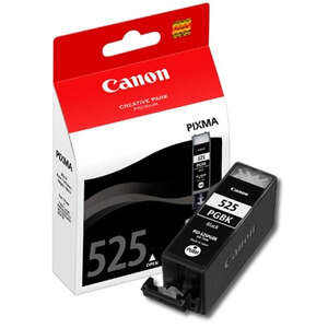 Cartucho de tinta Canon PIXMA preto na embalagem