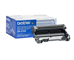 Tambor de impressora Brother DR-3100 com caixa azul e branca