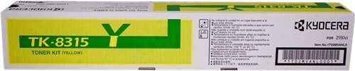 Embalagem Kyocera TK-8315 toner amarelo para impressora 2500i