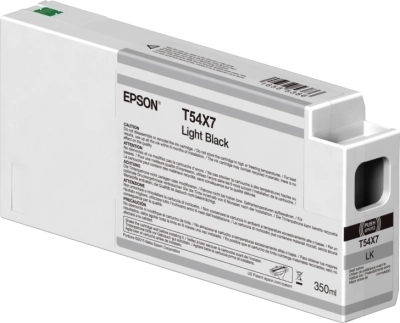 Cartucho tinta Epson T54X7 Light Black 350ml branco com etiqueta cinza