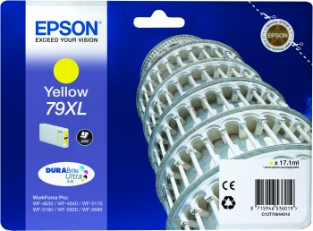 Embalagem tinta Epson amarela 79XL para impressora