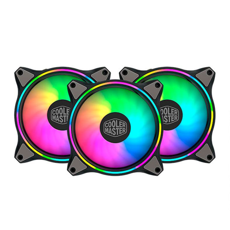 ventoinhas Cooler Master RGB para computador, três peças