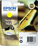 Cartucho Epson 16XL amarelo para impressora em embalagem de cartão